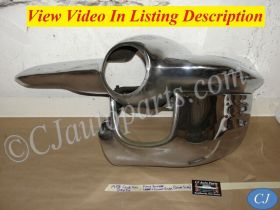OEM 1958 Cadillac Deville Eldorado Fleetwood LEFT DRIVER SIDE FRONT BUMPER END UPPER & LOWER #3511182
